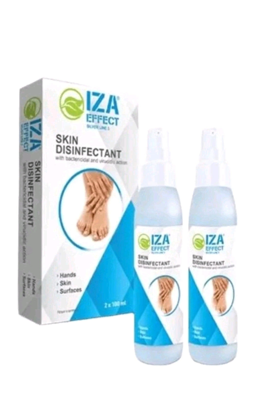 IZA Effect Spray biocide for disinfection of the skin of the feet 2 x 100 ml