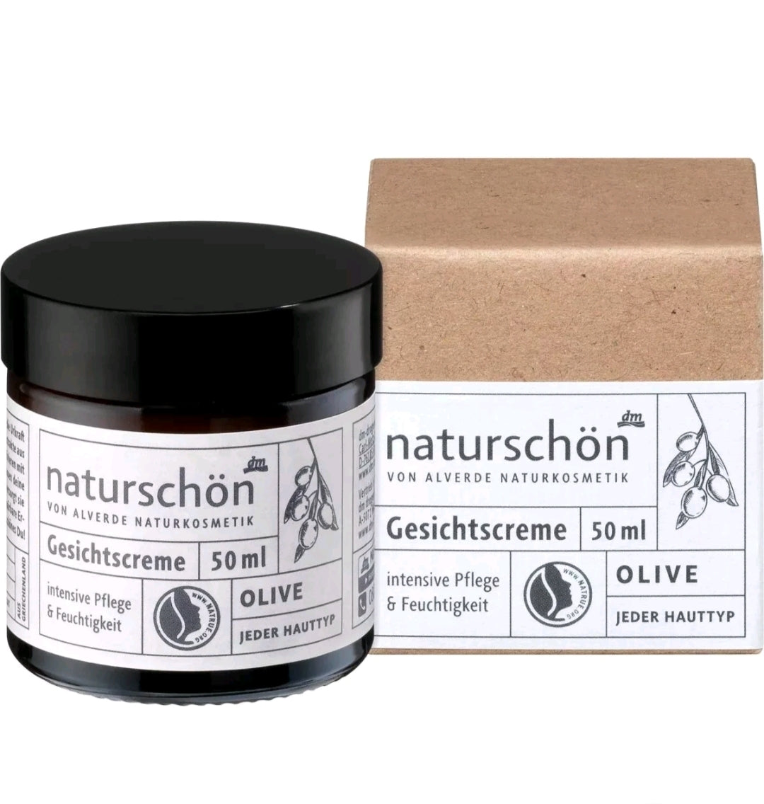 Alverde Naturkosmetik Naturschoen Natural Olive Face Cream, 50 ml
