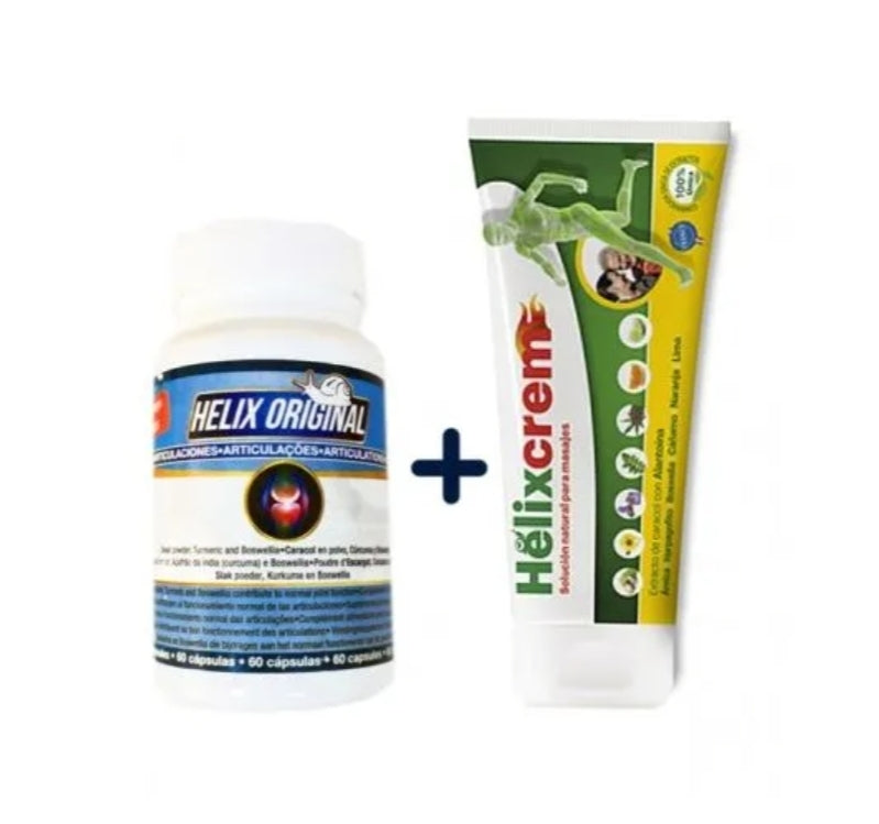 Helix Original Cream & Capsule for Joints & Muscle Snail Protein, 100ml & 15caps