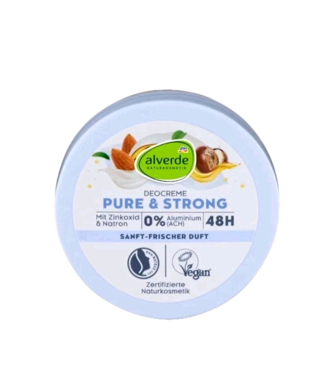 Alverde Deodorant Body Cream with Soda & Zinc Pure & Strong 50 ml