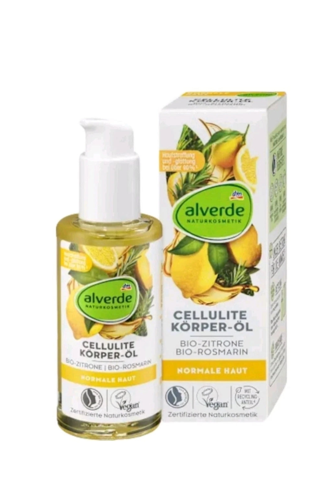 Alverde Natural Anti-cellulite body oil with Organic Lemon & Rosemary 100ml