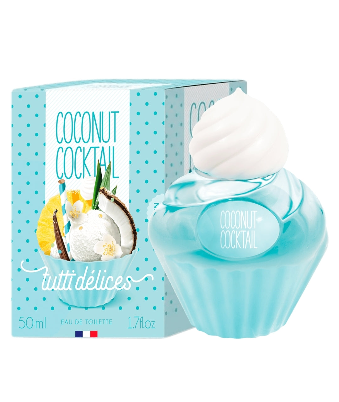 Corania Perfumes Tutti Delices Coconut Cocktail Eau de Toilette for Women, 50 ml