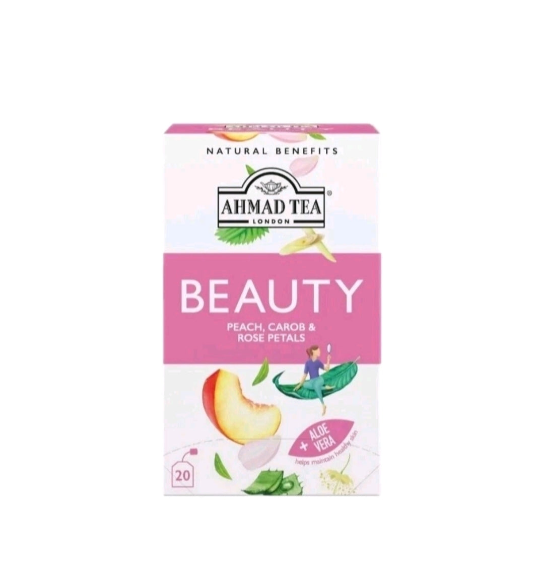 Ahmad Tea Beauty Rose Petals & Aloe Vera Infusion Tea, 20tbg