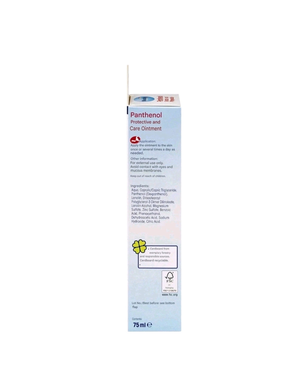 Mivolis Panthenol Protect & Care Ointment with Panthenol, Zinc & VitaminB5,75 ml