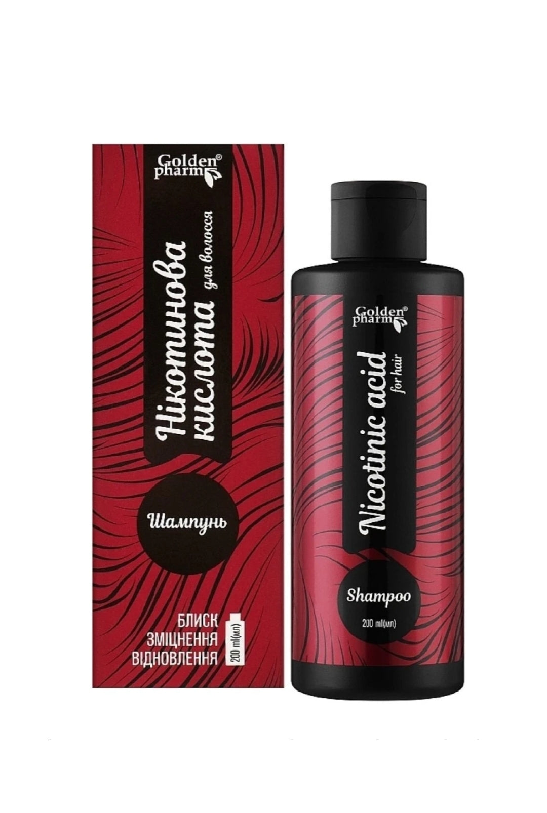 Hair shampoo with Nicotinic acid, 200ml