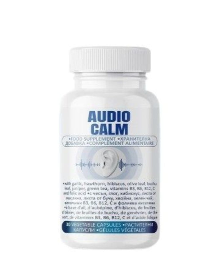 Audiocalm Audio calm Tinnitus Ringing Ear Relief Supplement x 30 Capsules