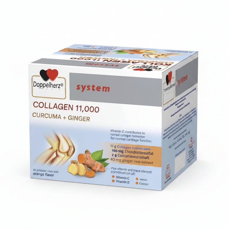 Doppelherz System Collagen 11000 + Curcuma + Ginger 25 ml x30 vials
