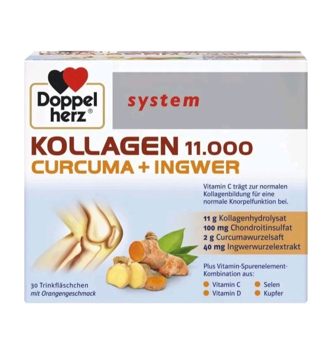 Doppelherz System Collagen 11000 + Curcuma + Ginger 25 ml x30 vials