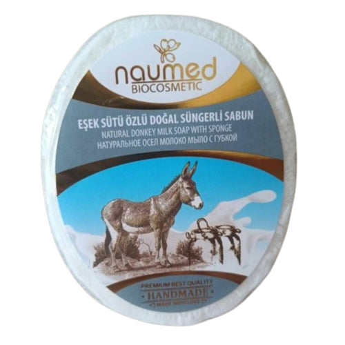 Naumed Natural Donkey Milk Extract Hand Made Sponge Soap 135 gr