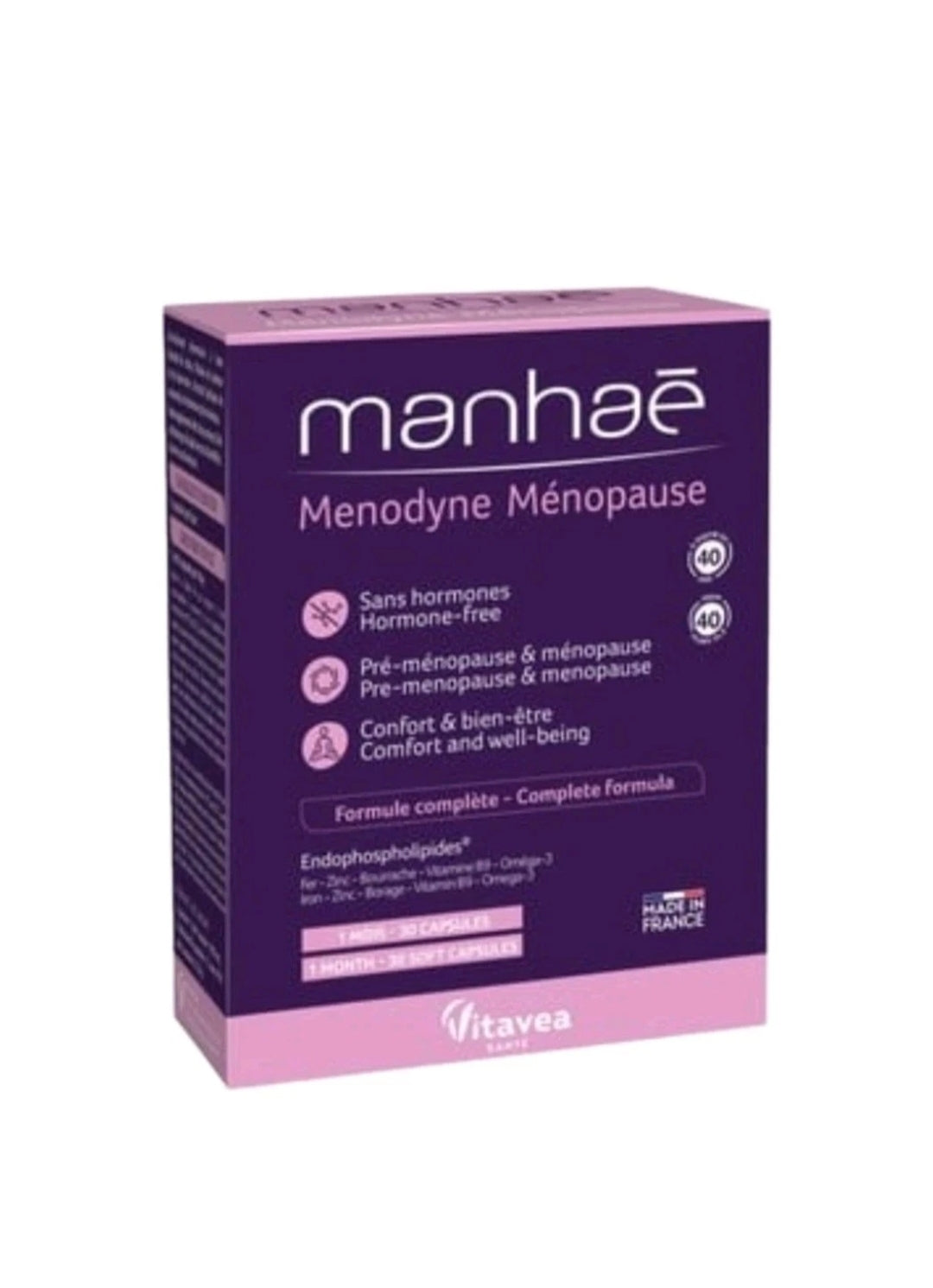 Manhae Menopause Comfort & Wellbeing Hormone Free, 30 Caps