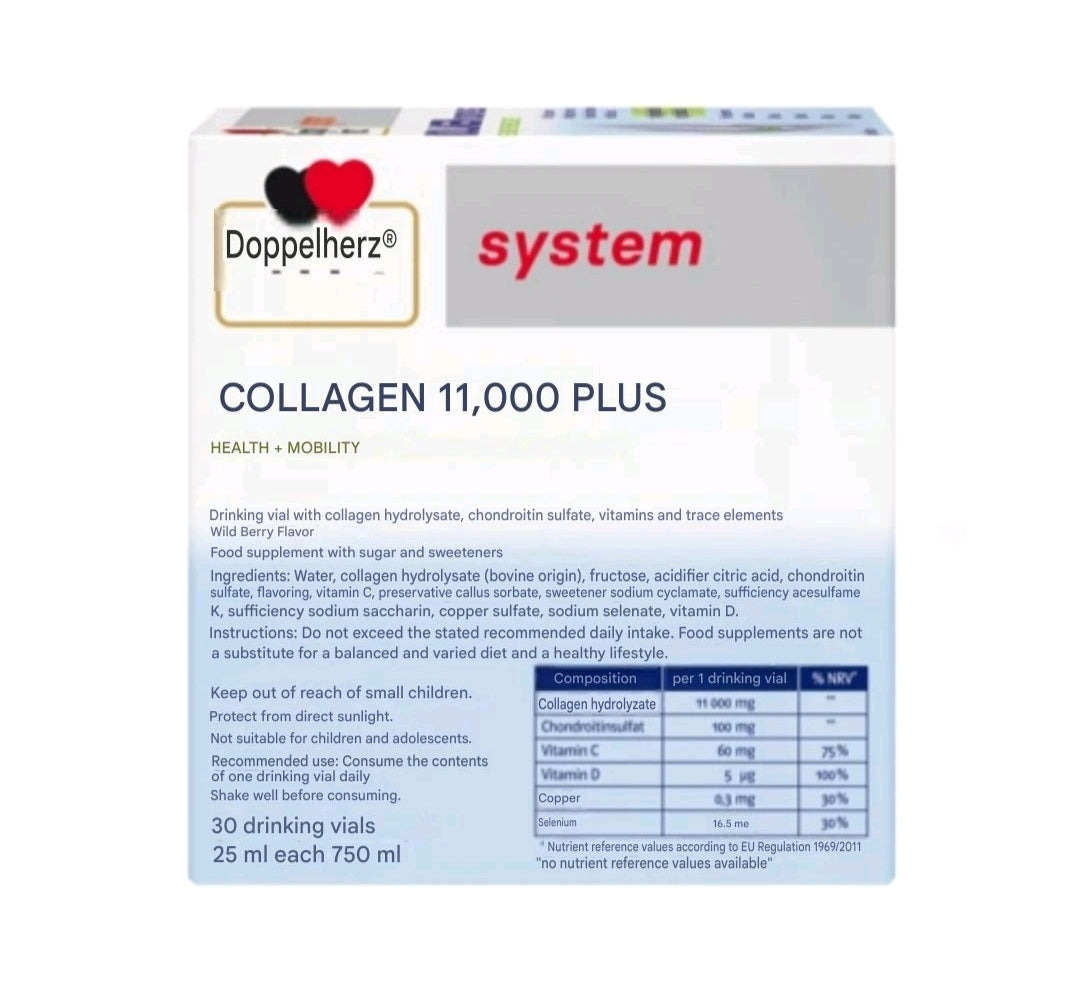 Doppelherz System Collagen 11.000 Plus for Joints 25 ml, 30 vials