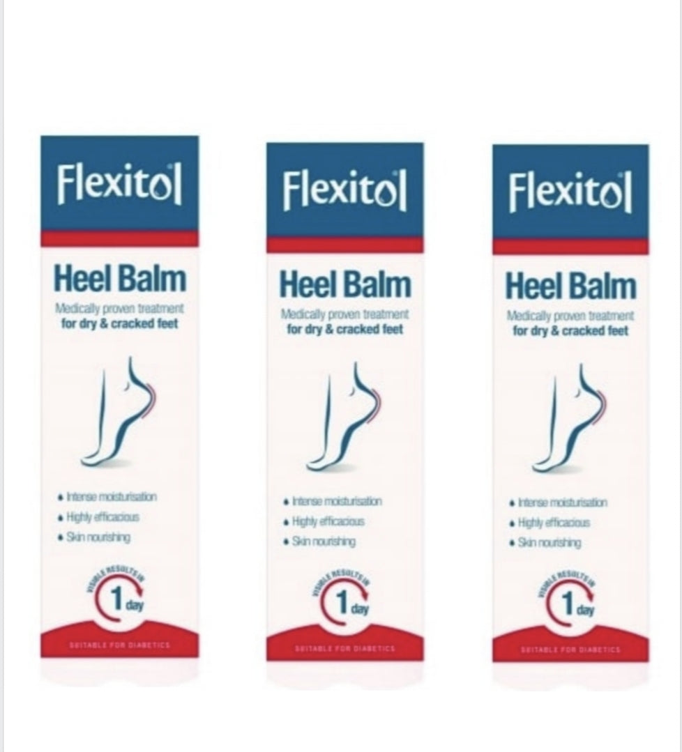 3 X Flexitol Cracked Heel Balm with 25% Urea 56 g
