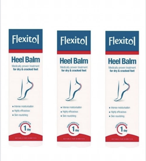 3 X Flexitol Cracked Heel Balm with 25% Urea 56 g