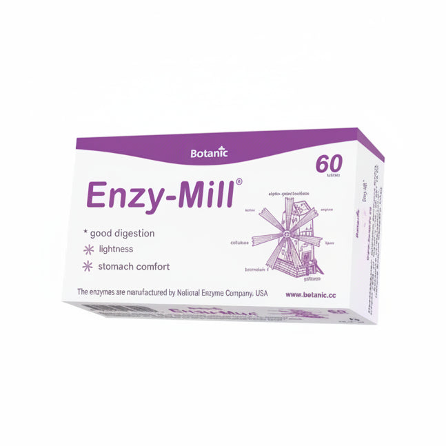 Botanic Enzy-Mill Enzymill for Good Digestion, 60 tablets