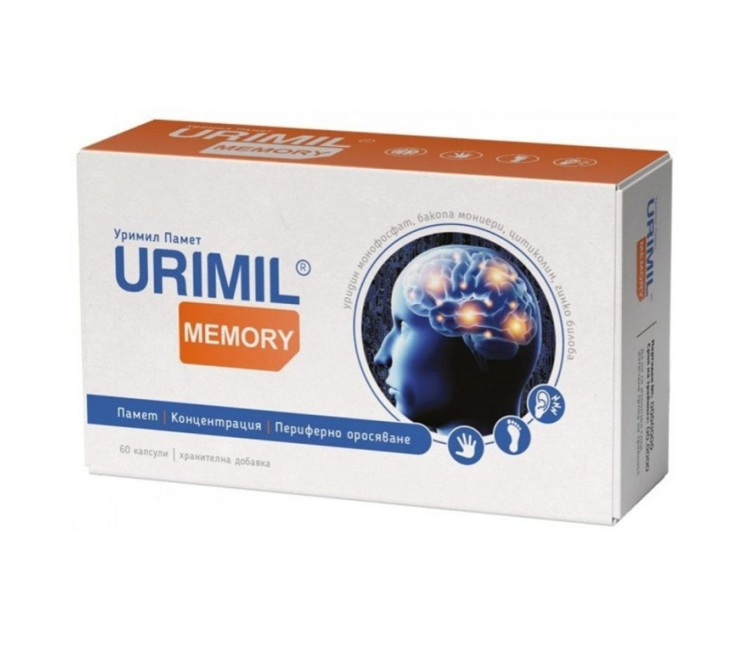NATURPHARMA URIMIL MEMORY for memory concentration peripheral irrigation x30caps
