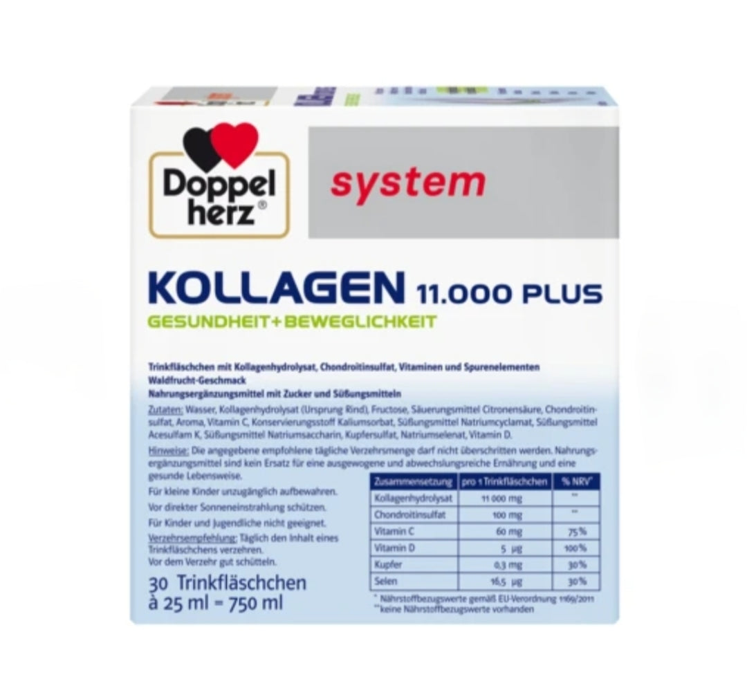 Doppelherz System Collagen 11.000 Plus for Joints 25 ml, 30 vials
