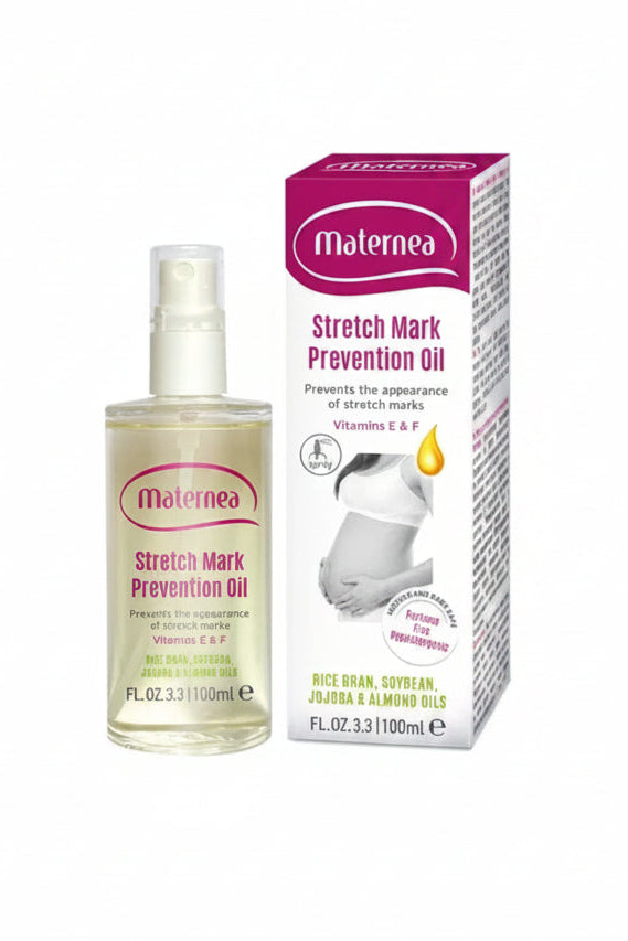 Maternea Stretch Mark Prevention Oil with Jojoba & Almond Oil, 100 ml