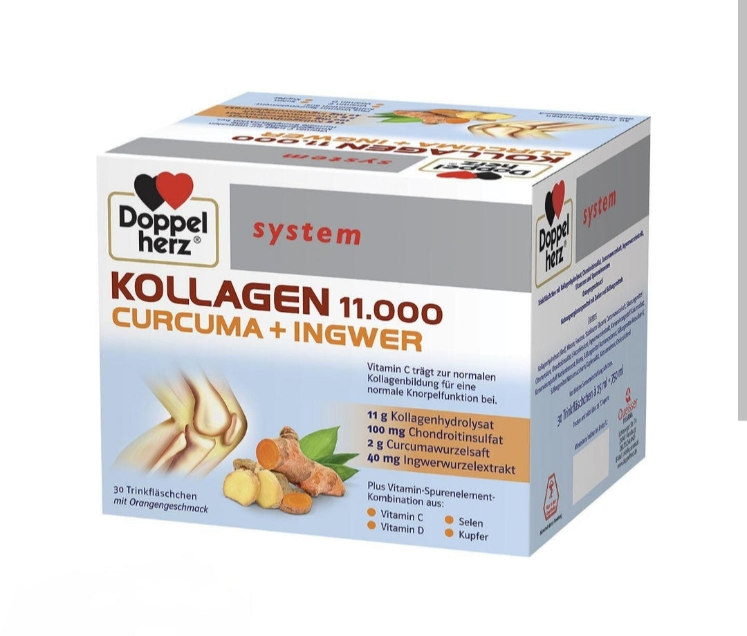 Doppelherz System Collagen 11000 + Curcuma + Ginger 25 ml x30 vials
