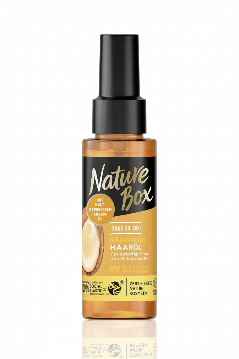 Nature Box Nourishing Hair Oil with Cold-Pressed Argan Oil, 70ml