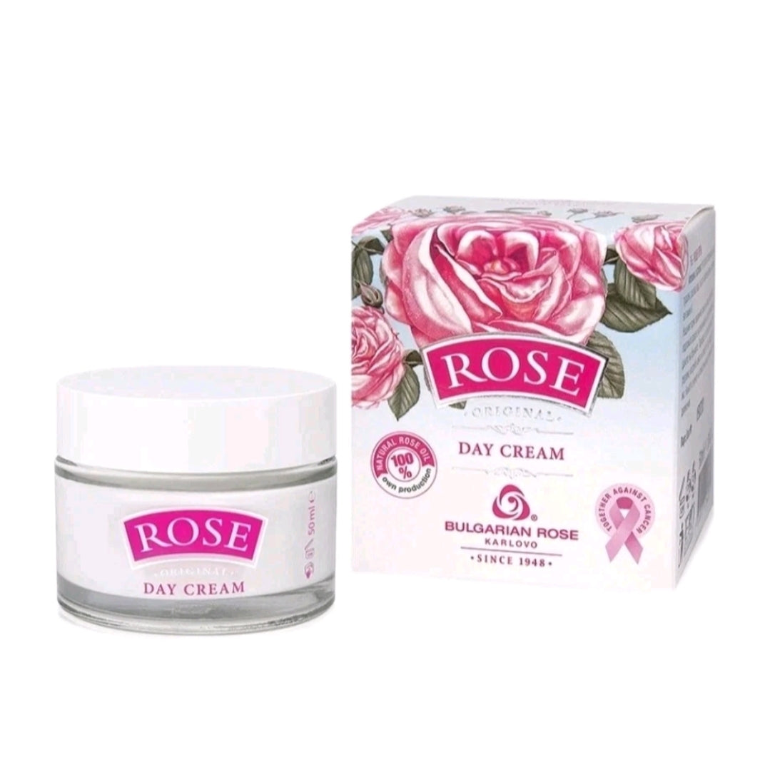 Rose of Bulgaria Day Face Cream with Natural Rosa Damascena Extract, 50 ml
