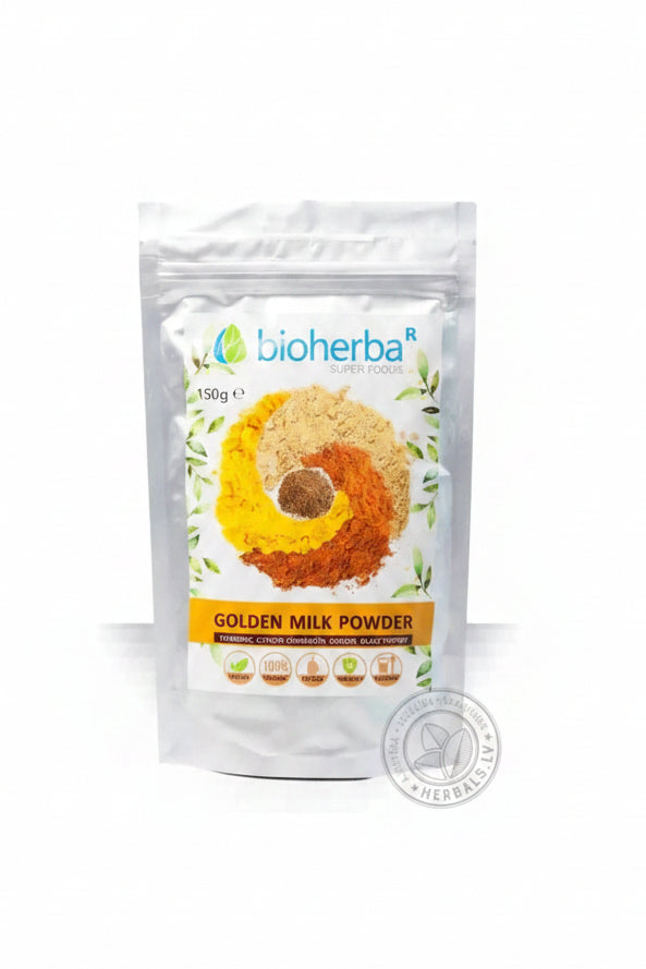 Golden Milk Powder Bioherba Ayurvedic Remedy, 150g