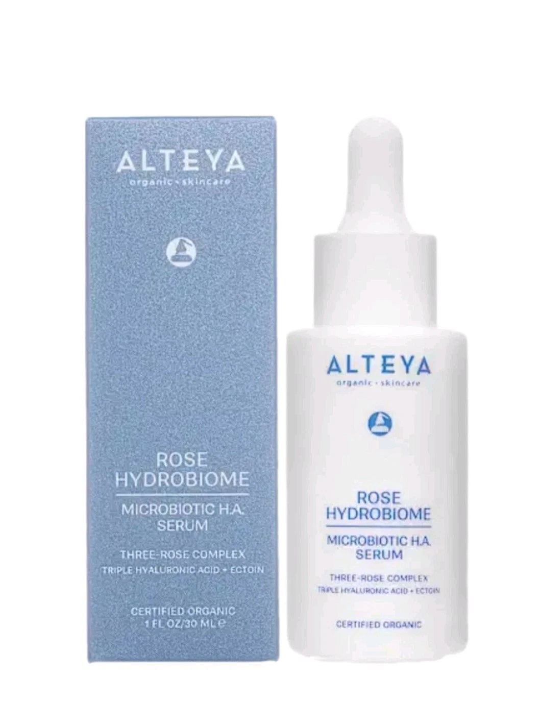 ALTEYA Organics Face Serum Rose Hydrobiome with Hyaluronic & Rosa Damascena30 ml